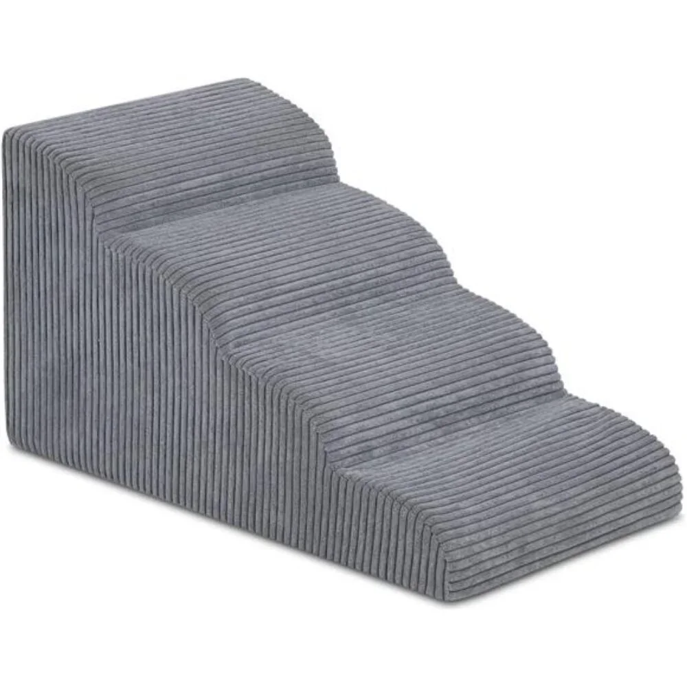 Dog Stairs & Steps for High Beds, 4 Steps High Density Foam Waterproof Dog Ramp